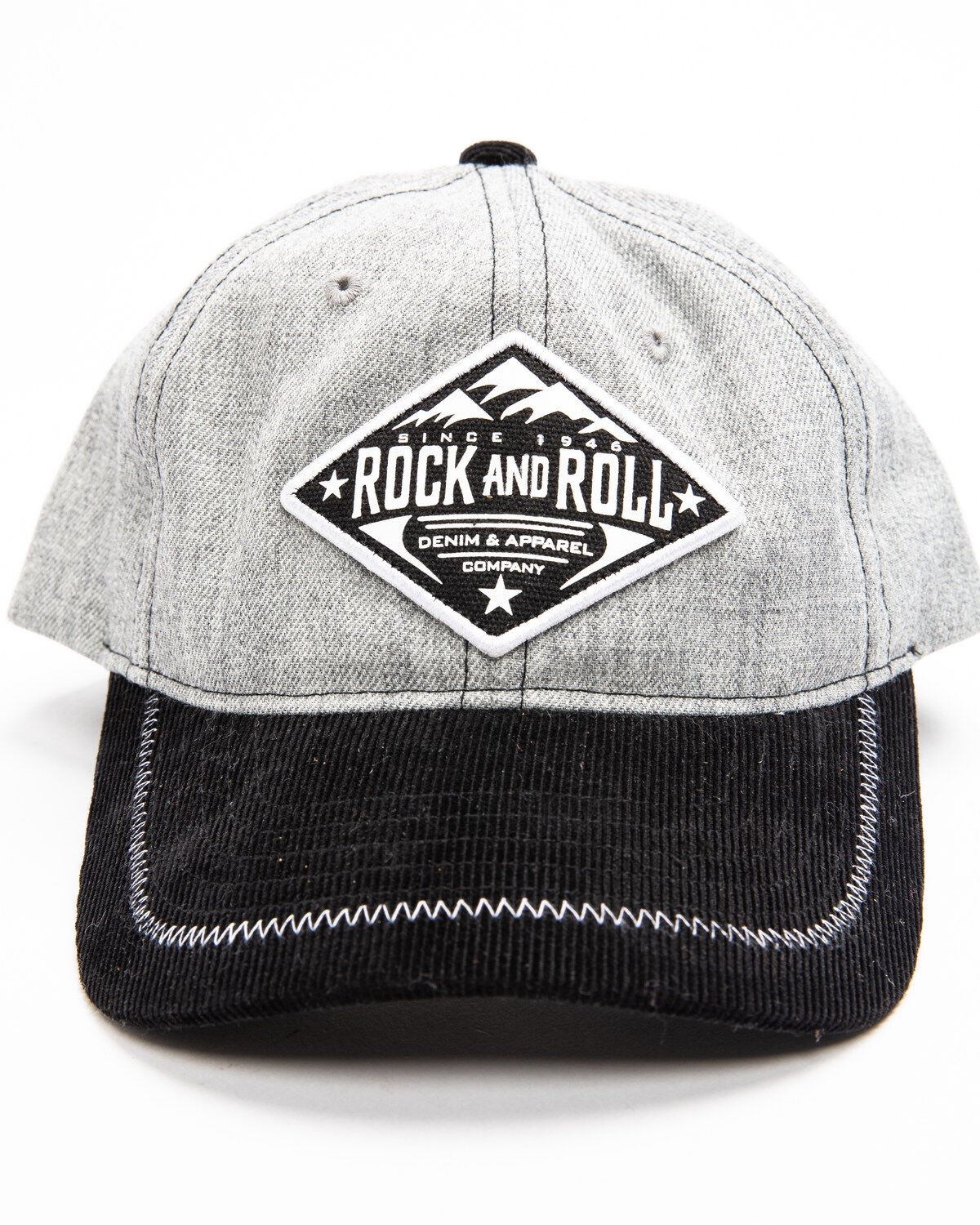 Rock & Roll Cowboy Men's Mountain Logo Patch Cap