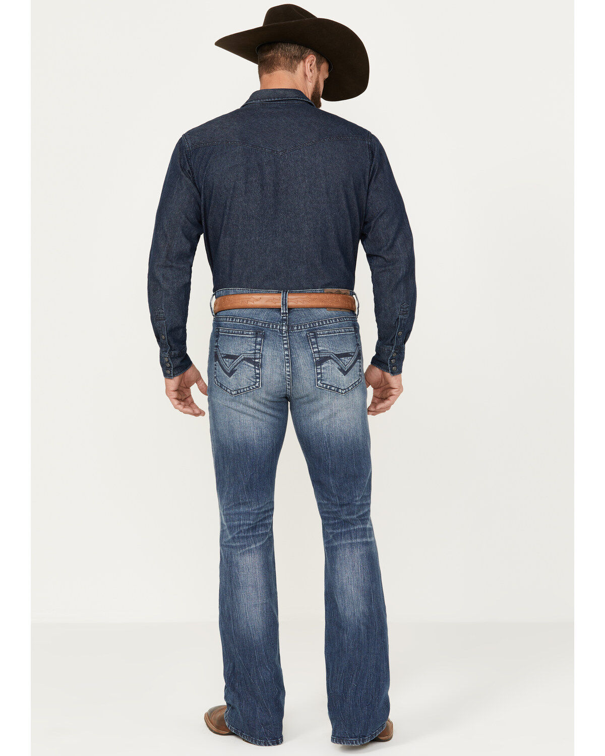 Cody James Men's Oregon Medium Wash Slim Bootcut Stretch Denim Jeans