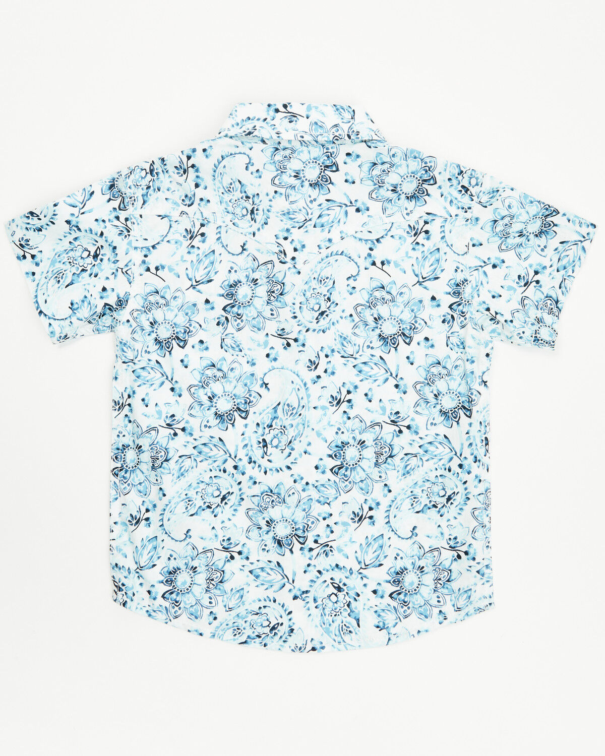 Cody James Toddler Boys' Frontier Threads Paisley Print Short Sleeve Snap Western Shirt