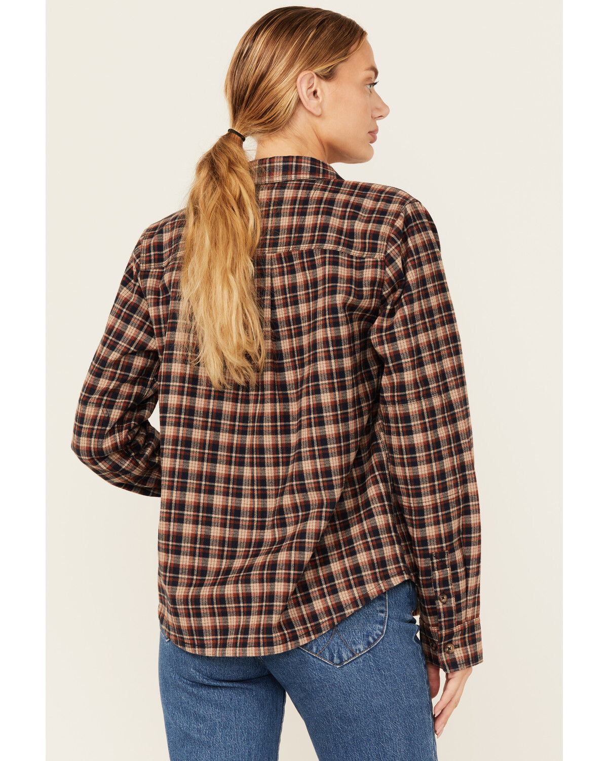 Lucky Brand Workwear Women's Graceland Plaid Print Long Sleeve Button-Down Flannel Shirt