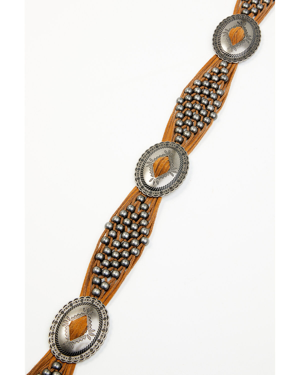 Idyllwind Women's Addison Leather Crochet Fringe Concho Belt