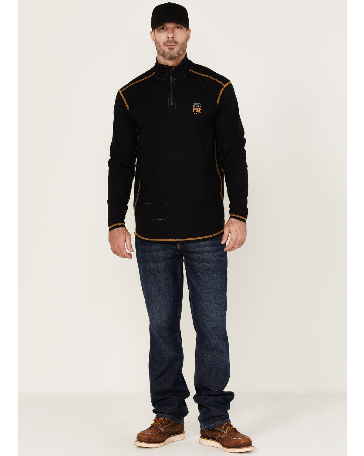 Cody James Men's FR Knit 1/4 Zip-Front Work Pullover