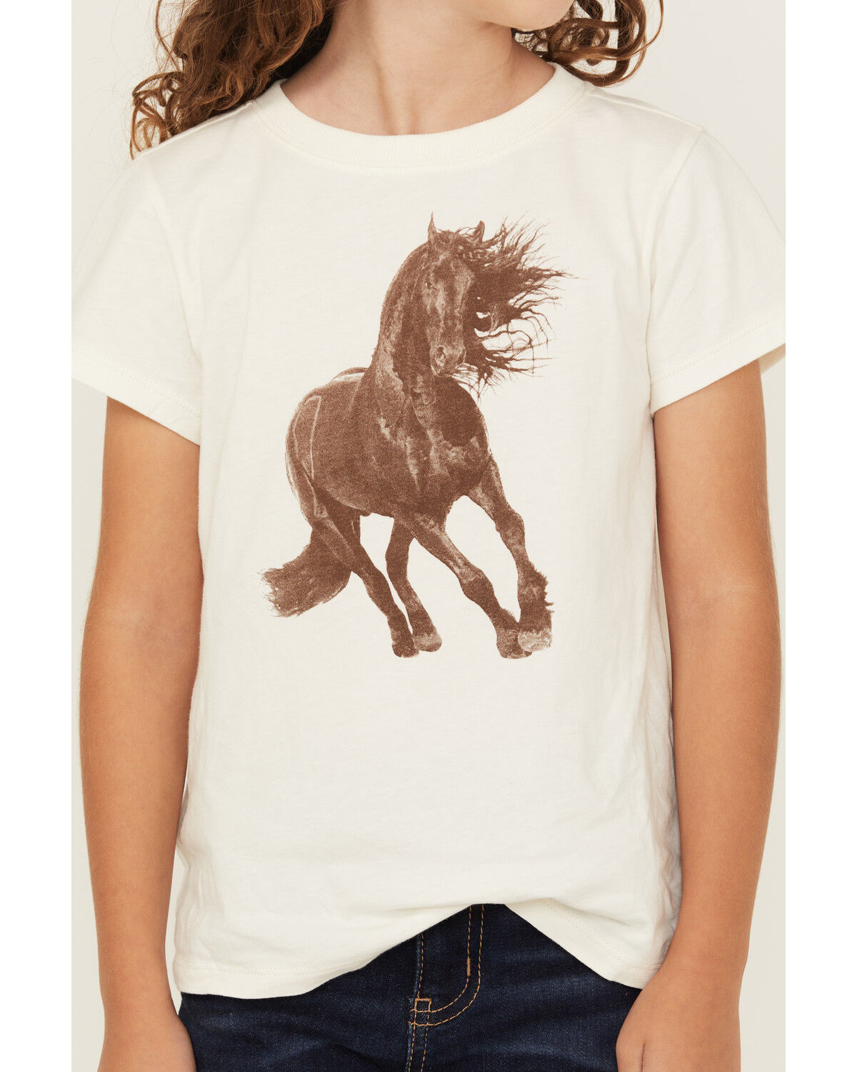 Shyanne Girls' Stallion Short Sleeve Graphic Tee