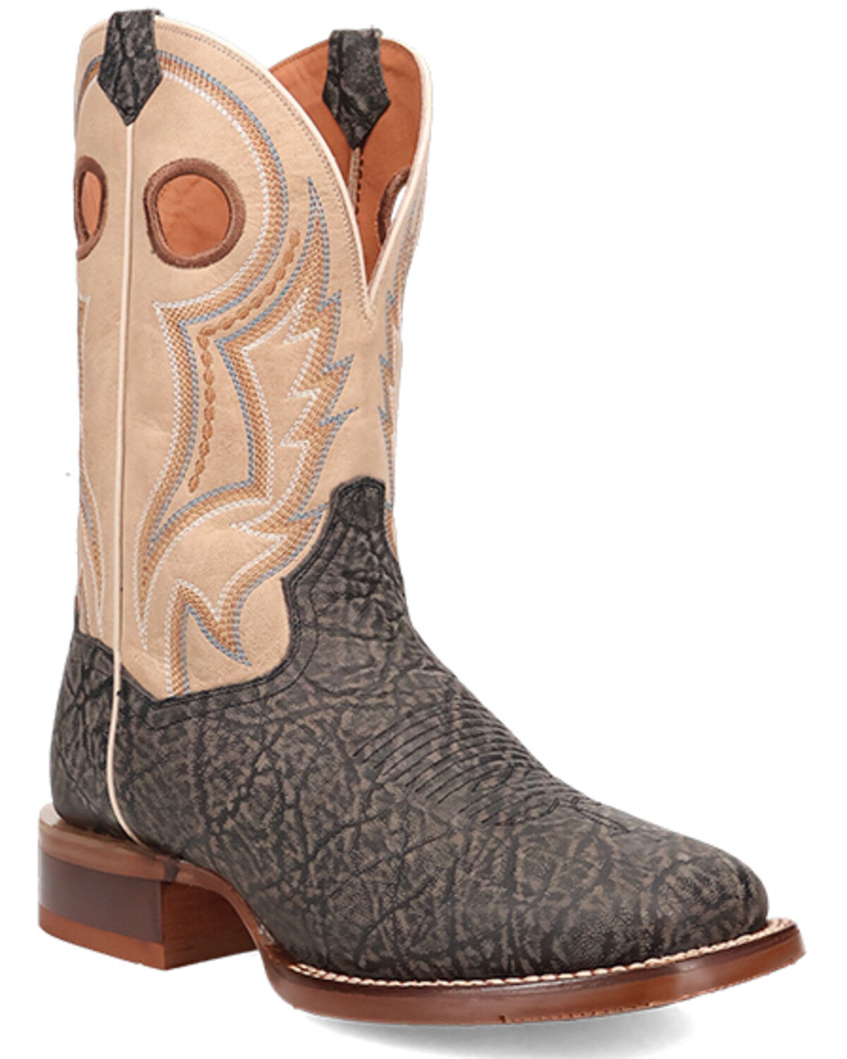 Dan Post Men's Elephant Print Western Boots - Broad Square Toe