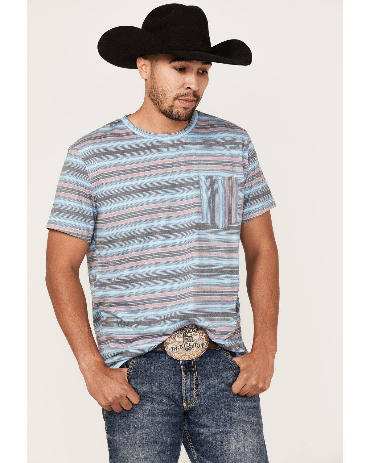 Rock & Roll Denim Men's Dale Brisby Stripe T-Shirt