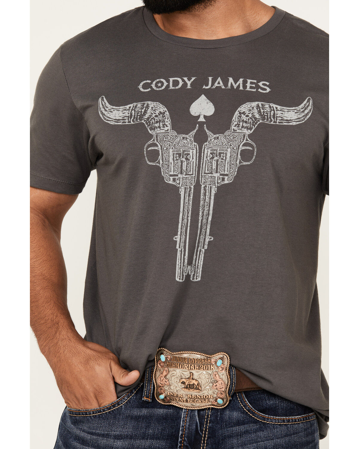 Cody James Men's Bullhead Guns Short Sleeve Graphic T-Shirt