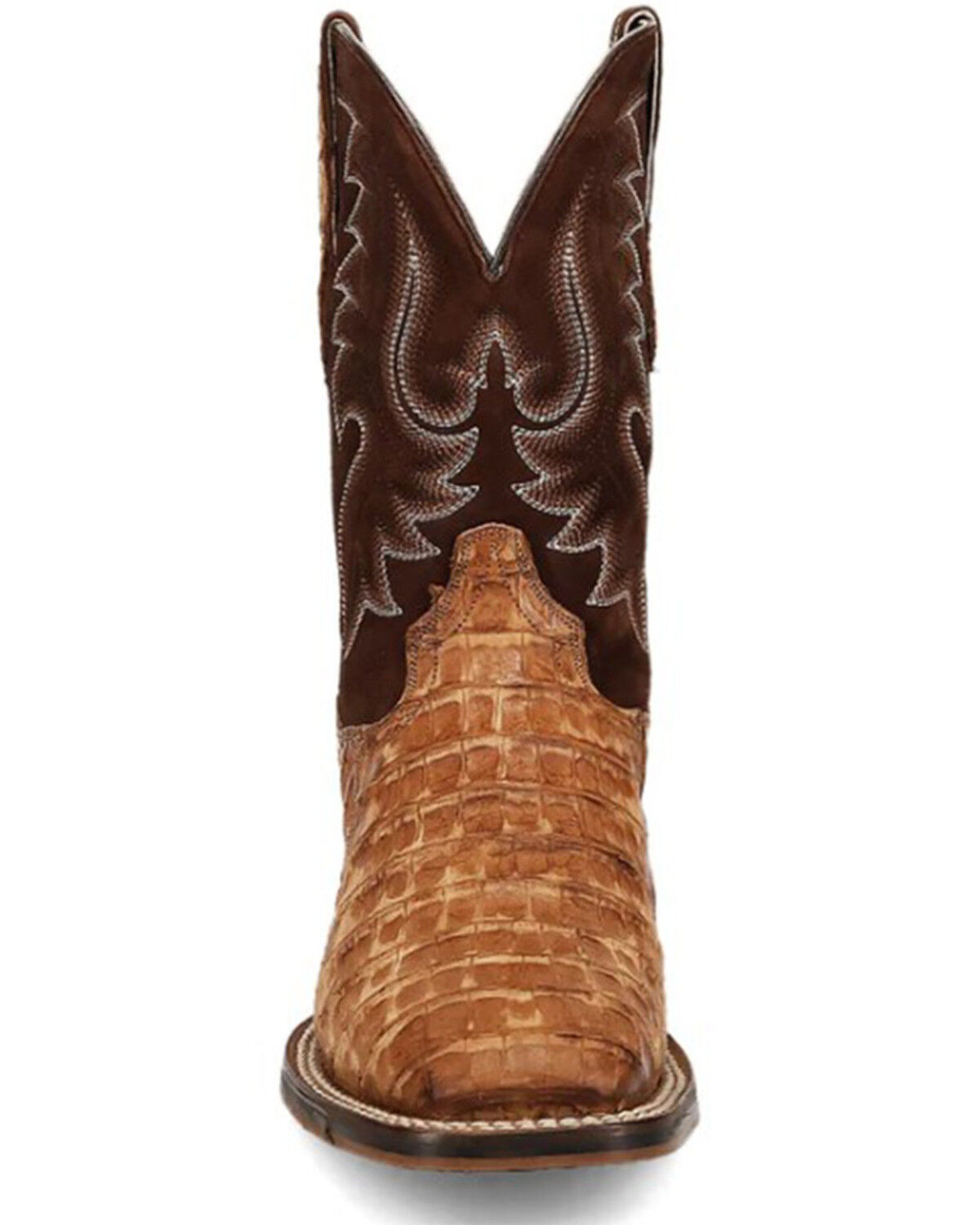 Dan Post Leon Exotic Caiman Western Boots - Broad Square Toe