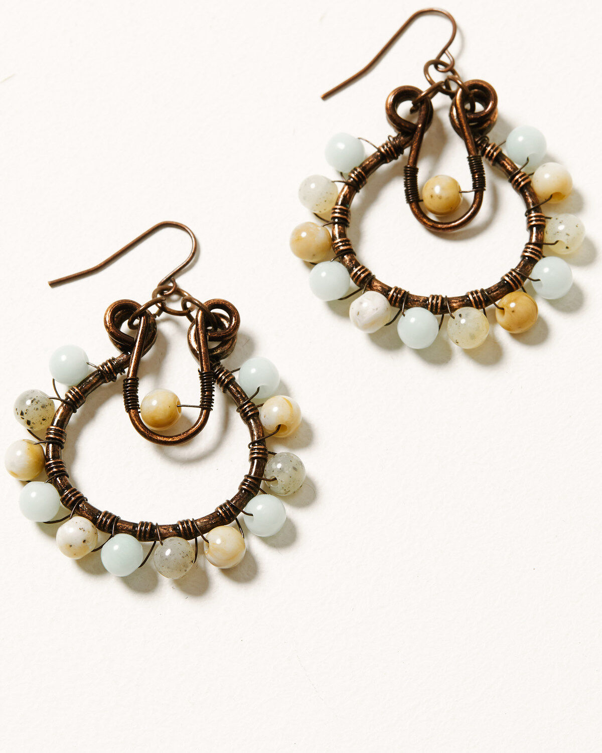 Shyanne Women's Mystic Skies Beaded Hoop Earrings
