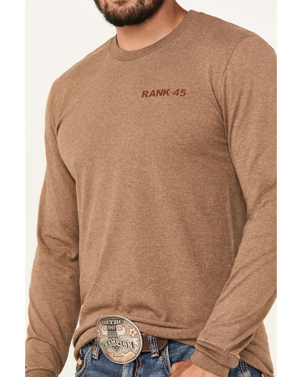 RANK 45&reg; Men's Chardon Western Long Sleeve Graphic T-Shirt
