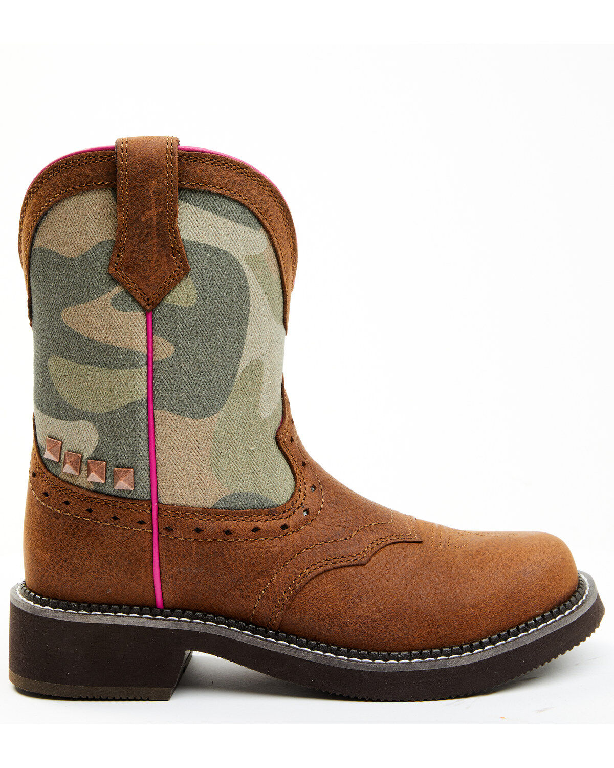 Shyanne Women's Jagger Camo Shaft Leather Western Boots - Wide Round Toe