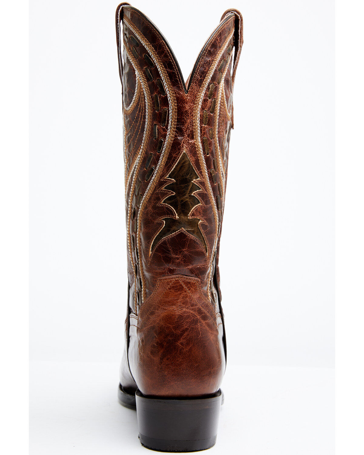 Dan Post Men's Swirled Embroidery Western Boots - Round Toe