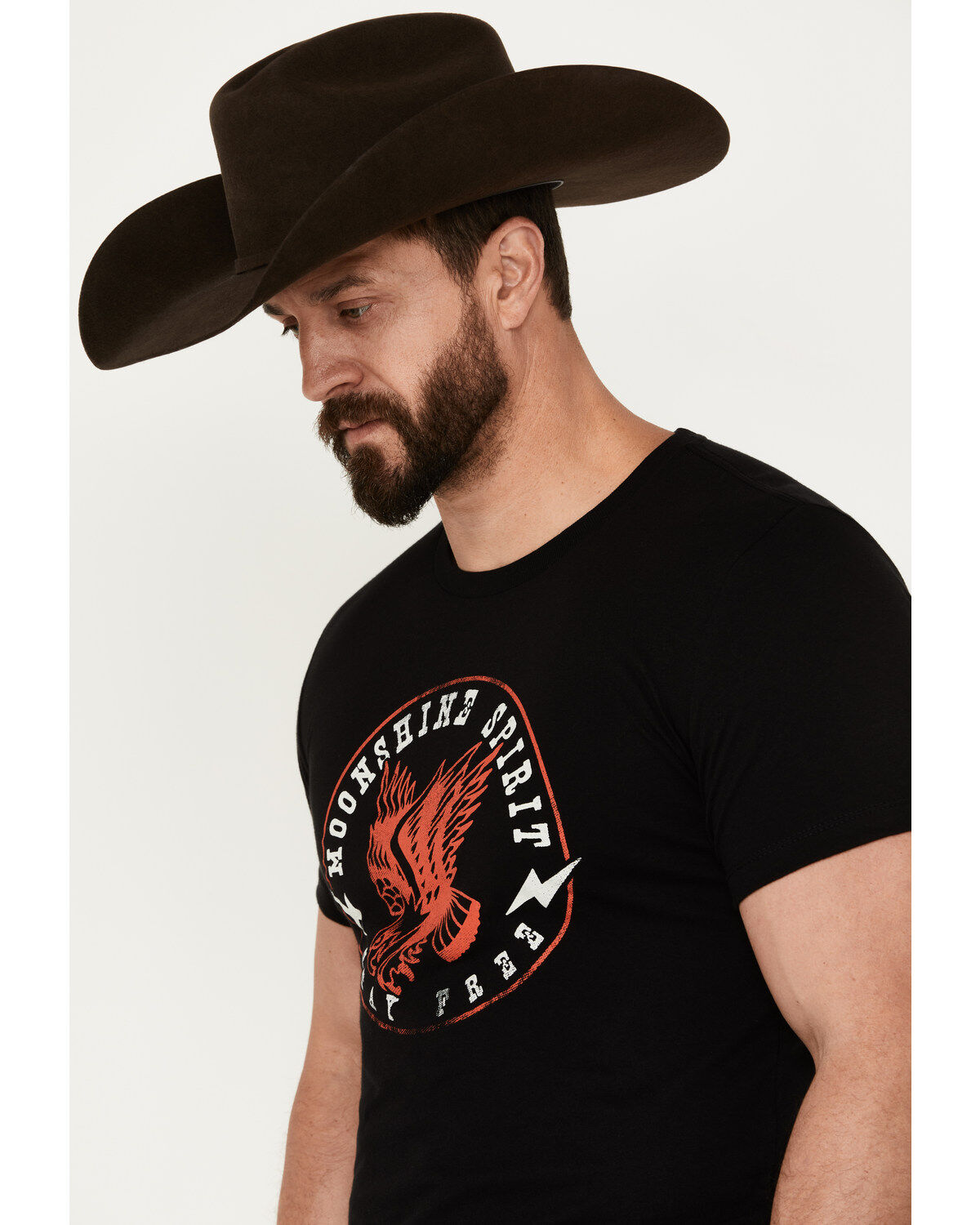 Moonshine Spirit Men's Eagle Short Sleeve Graphic T-Shirt