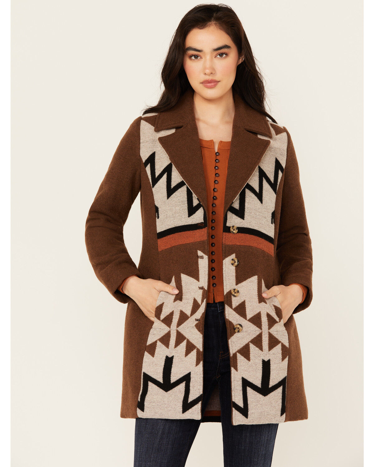 Idyllwind Women's Winton Southwestern Print Button-Down Coat