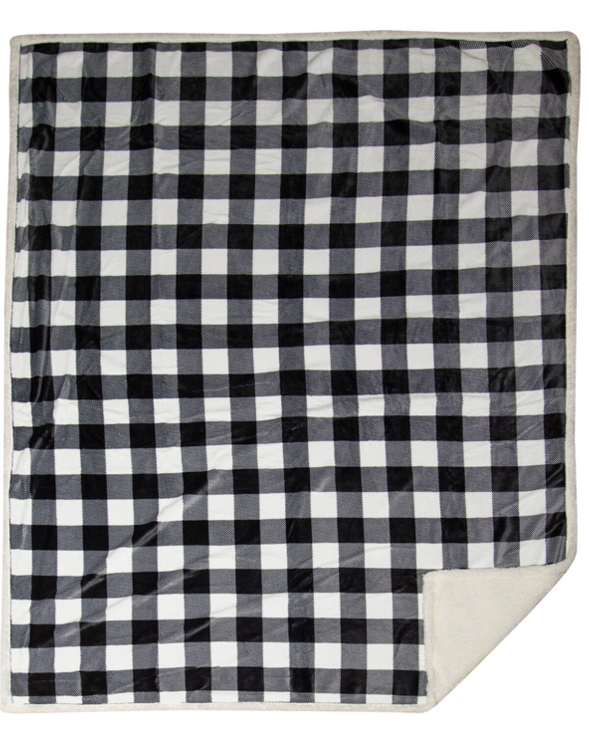 Carstens Home Lumberjack Plaid Sherpa Throw Blanket