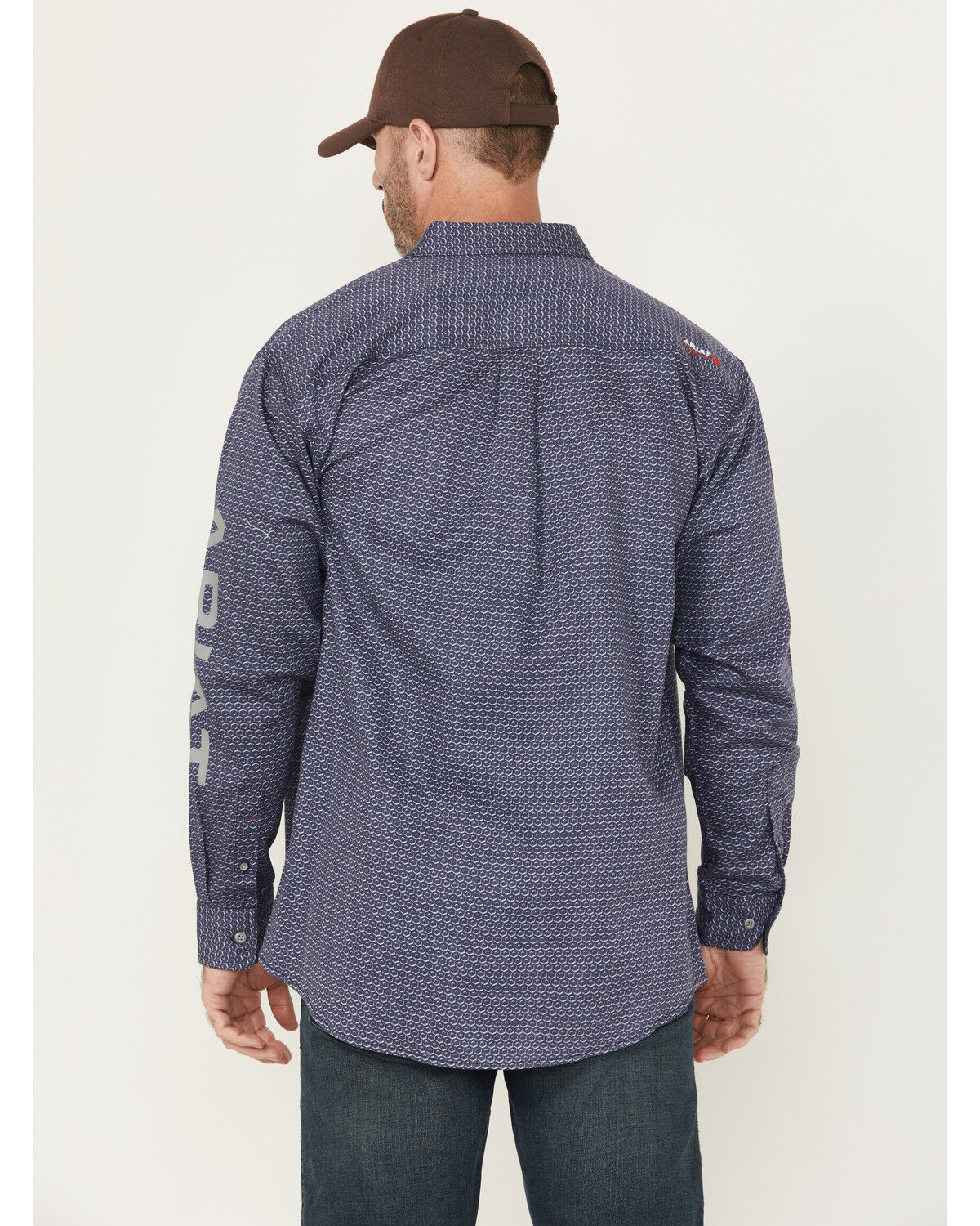 Ariat Men's FR Rodeo Logo Long Sleeve Button-Down Work Shirt