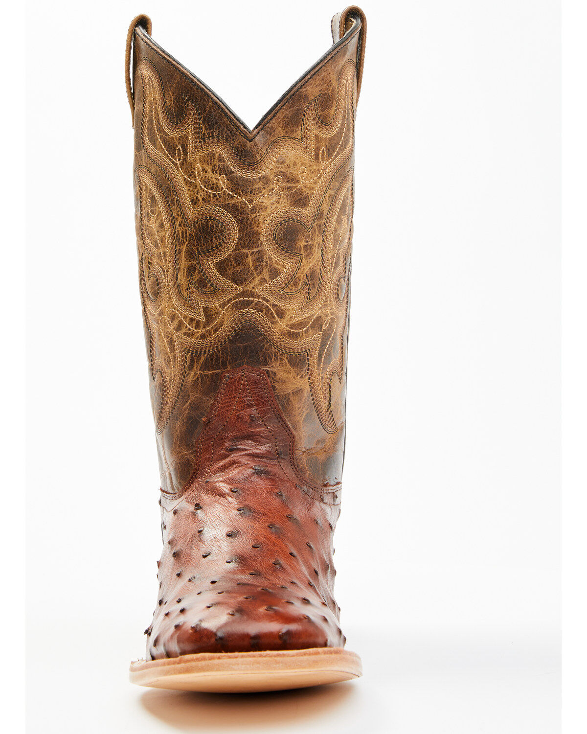 Cody James Men's Exotic Full Quill Ostrich Western Boots - Broad Square Toe