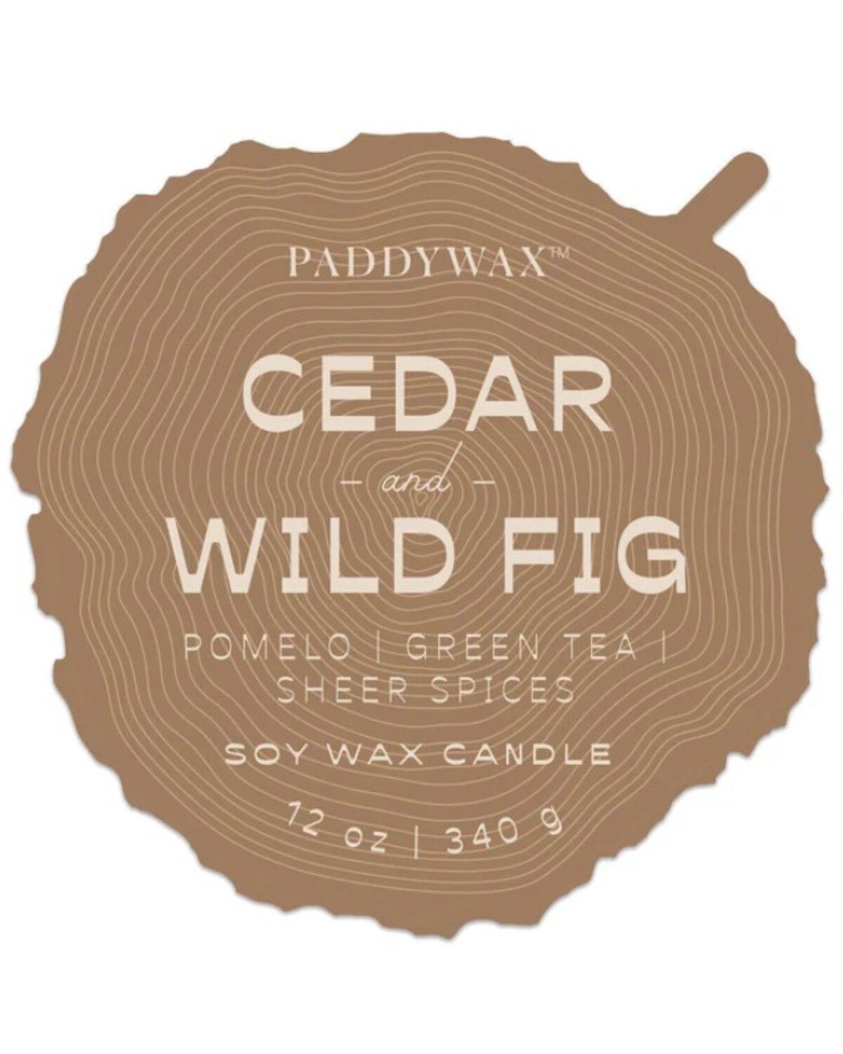 Paddywax Grain 12oz Cedar and Wild Fig Candle