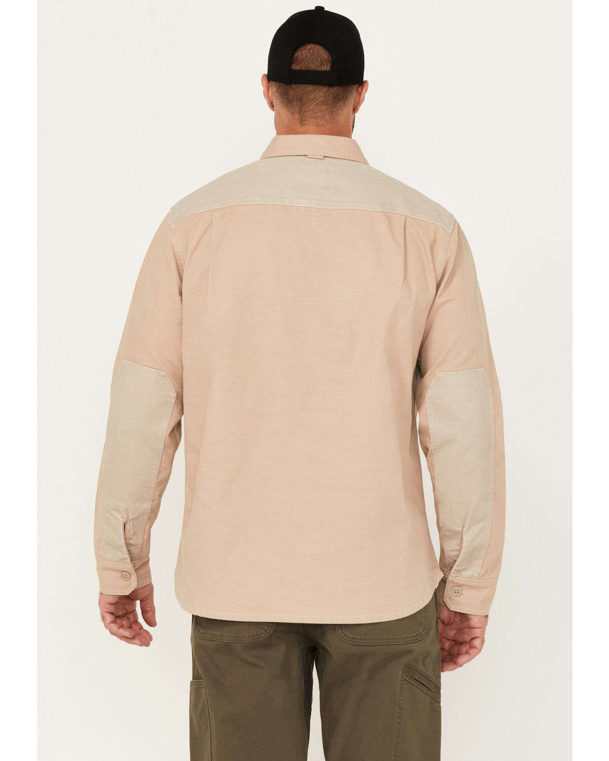 Lucky Brand Workwear Men's Solid Slub Canvas Long Sleeve Button-Down Work Shirt