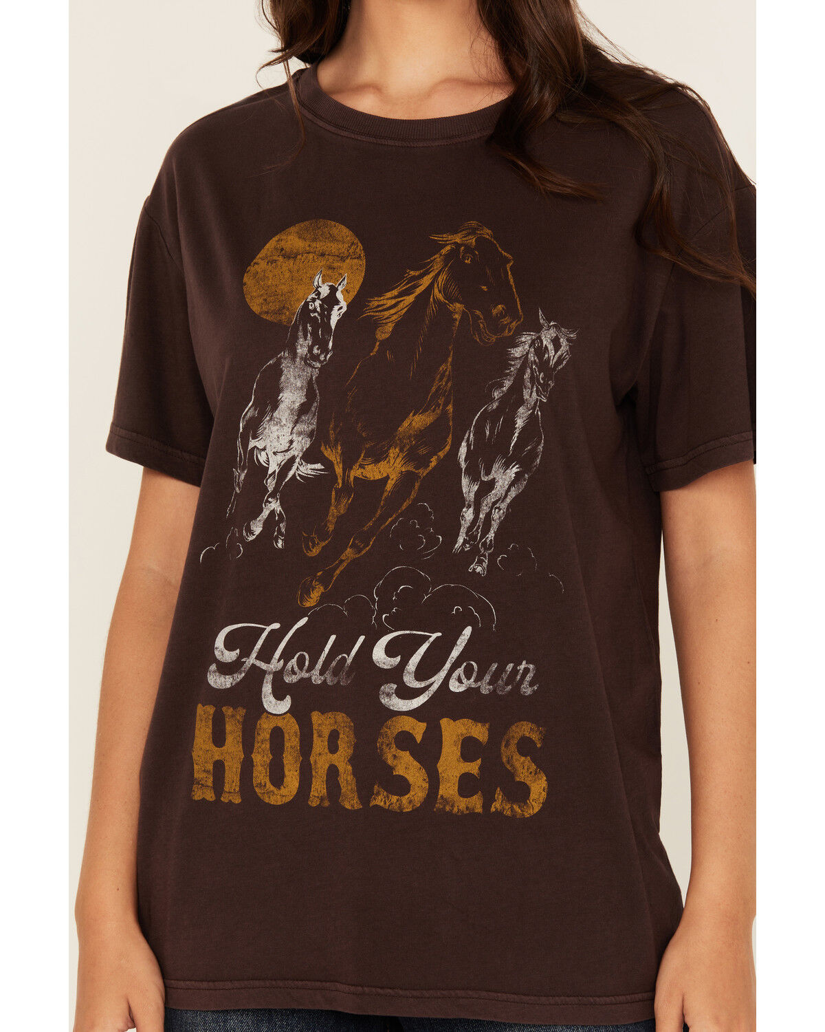 Shyanne Women's Hold Your Horses Short Sleeve Graphic Tee