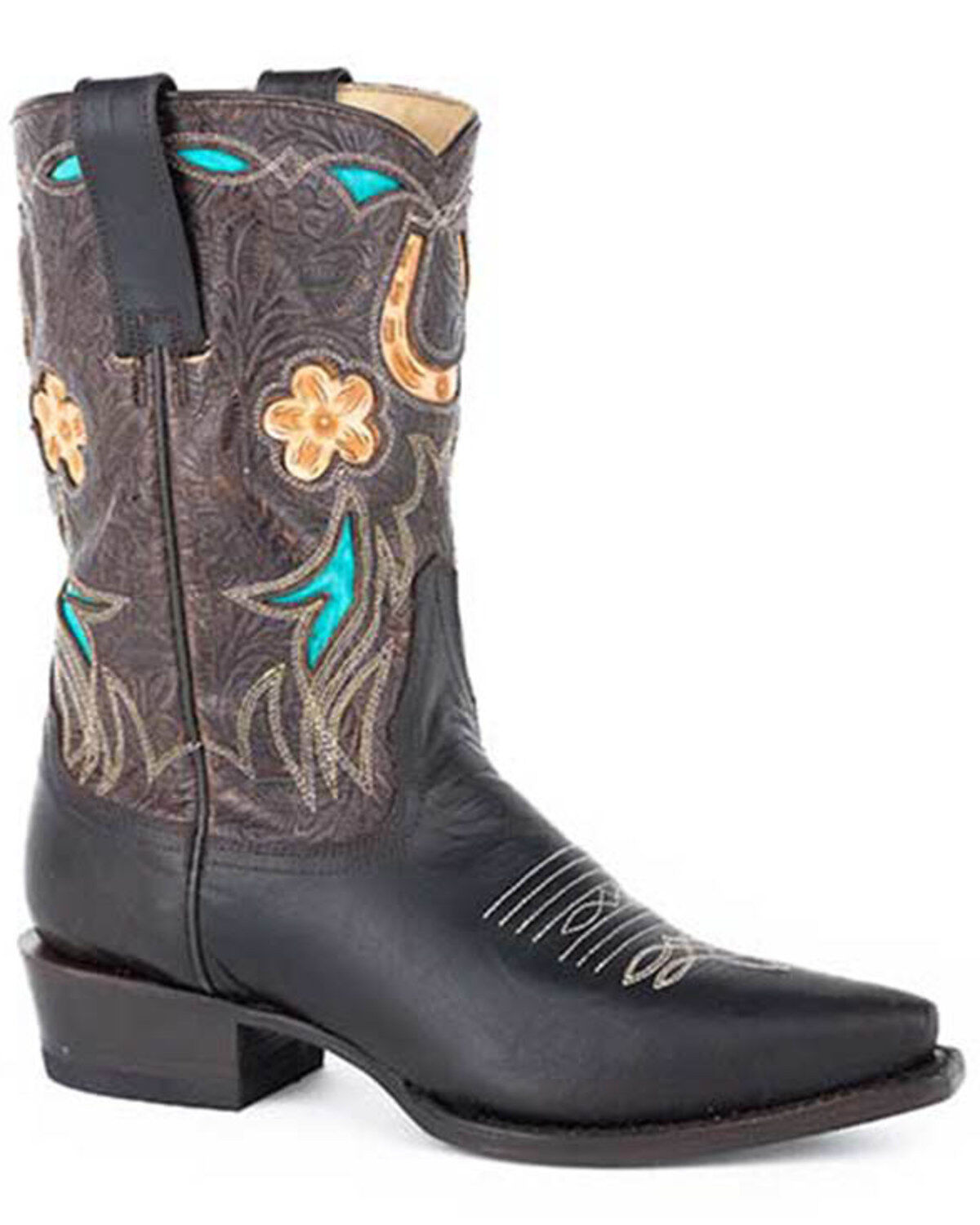 Stetson Women's Willa Inlay Western Boots - Snip Toe
