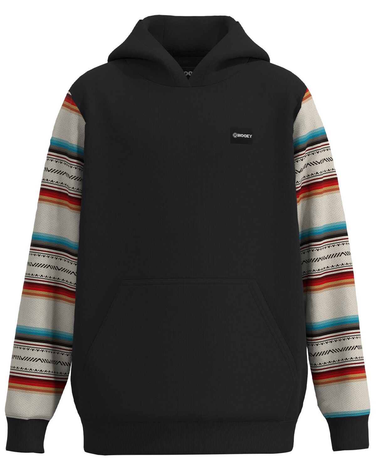 Hooey Boys' Legendary Serape Striped Print Hooded Sweatshirt