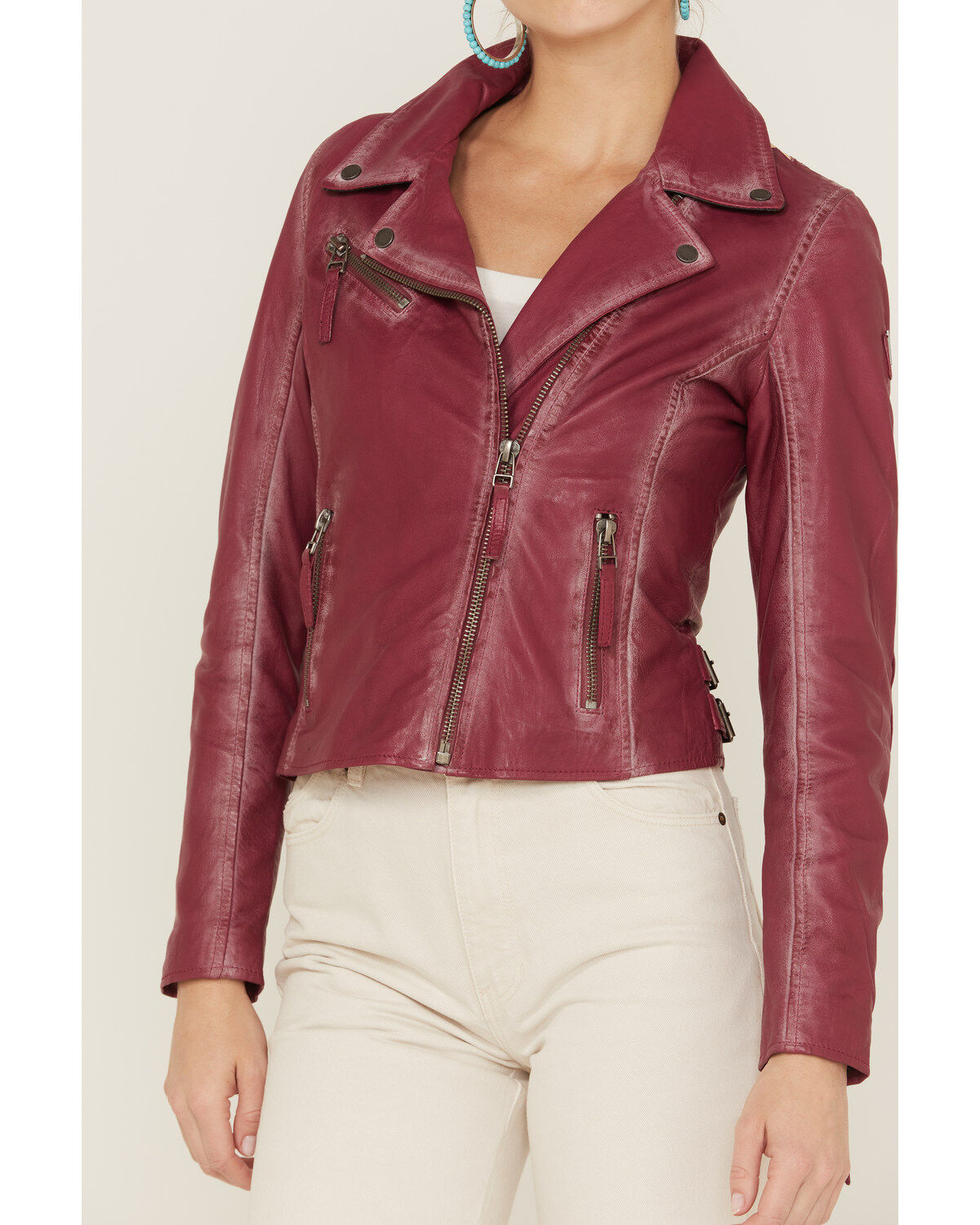 Mauritius Women's Christy Scatter Star Leather Jacket