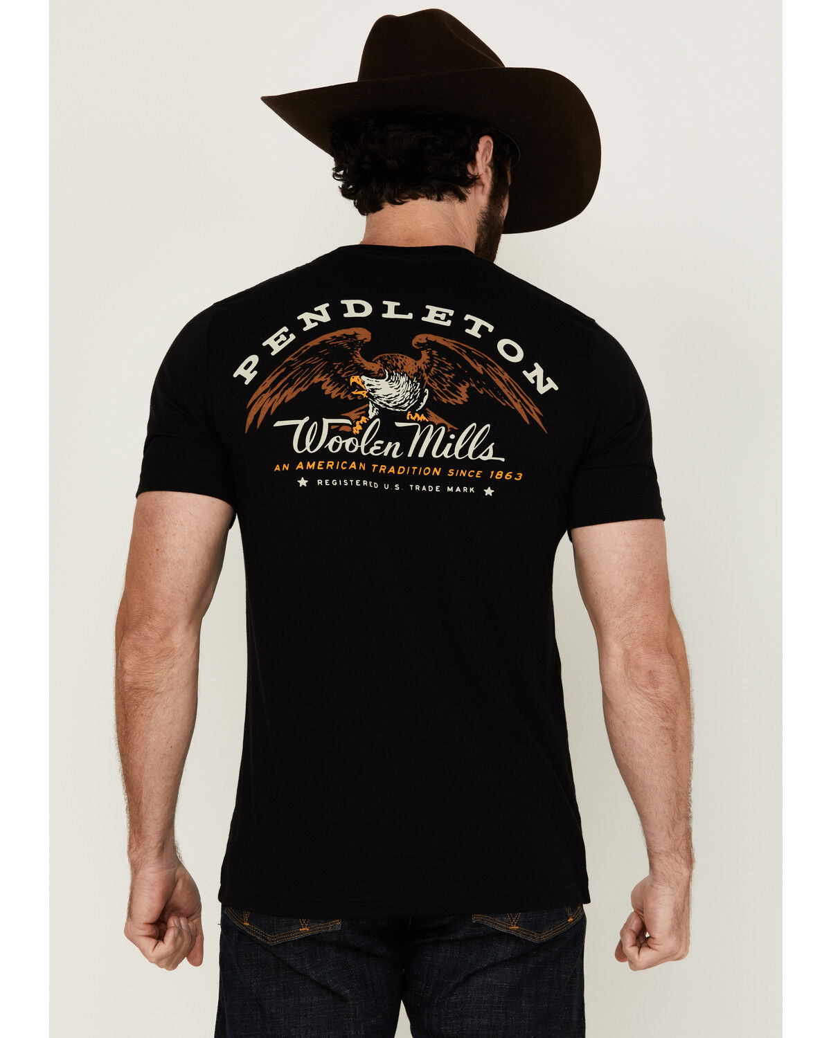 Pendleton Men's Boot Barn Exclusive Eagle Logo Short Sleeve Graphic T-Shirt