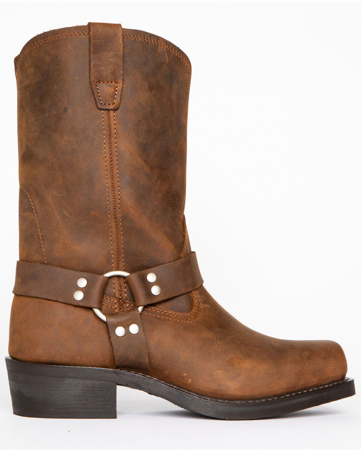 Brothers and Sons Men's Pull On Motorcycle Boots - Square Toe