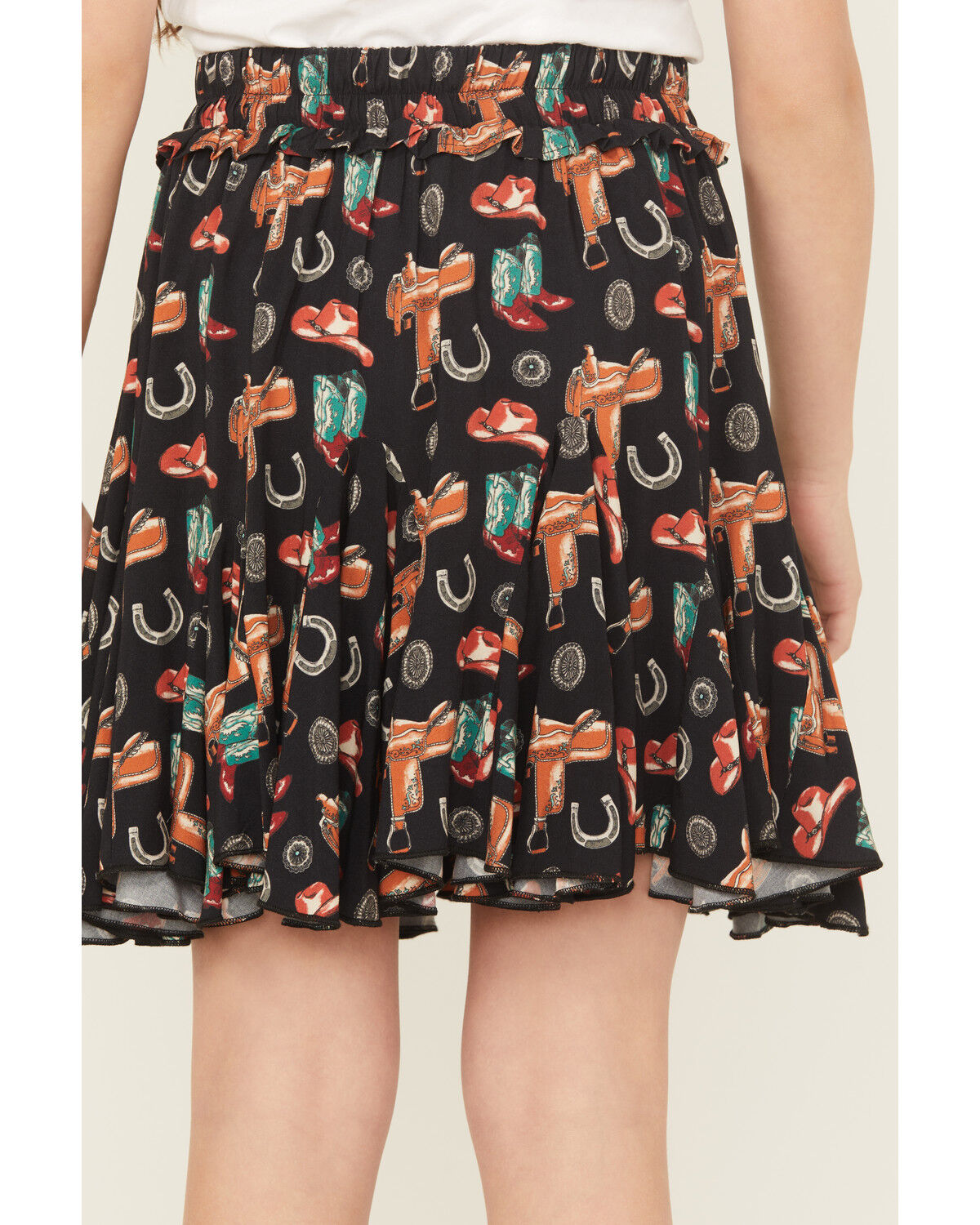 Panhandle Girls' Western Printed Skirt