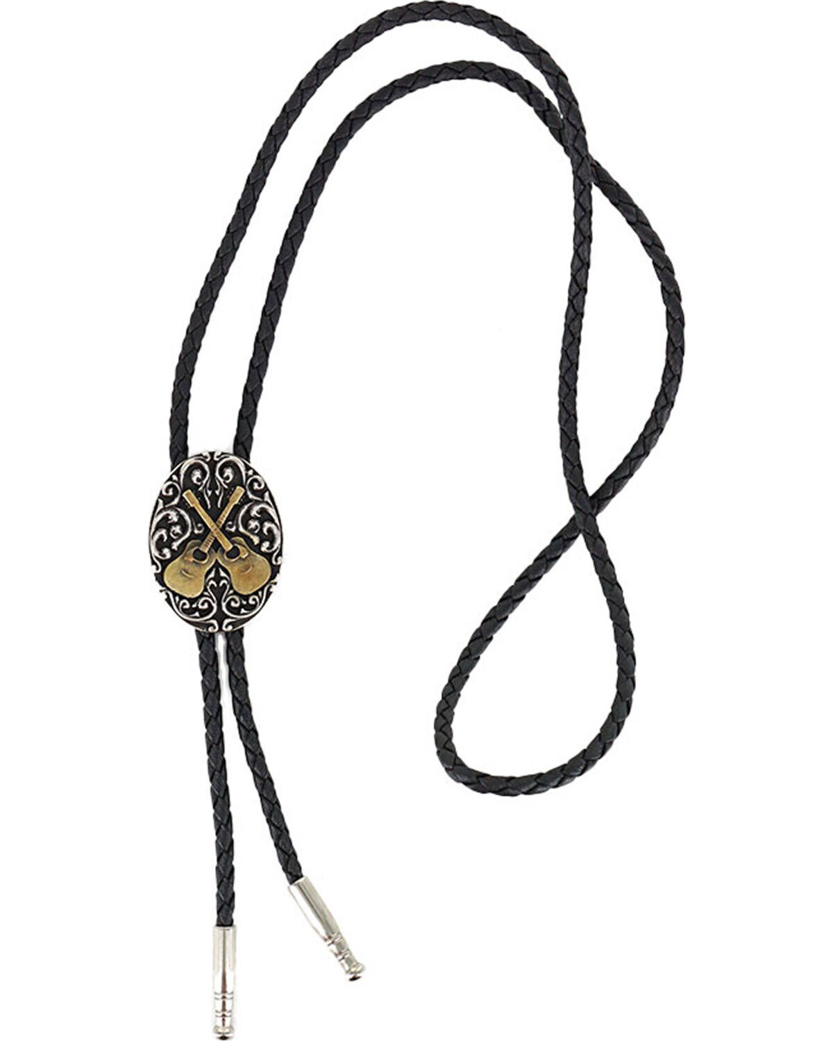 Cody James® Oval Dueling Guitars Bolo tie