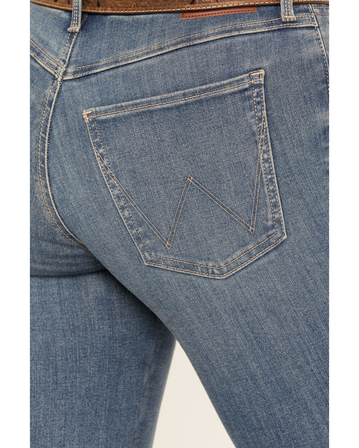 Wrangler Women's Ada Medium Wash High Rise Bootcut Stretch Denim Jeans