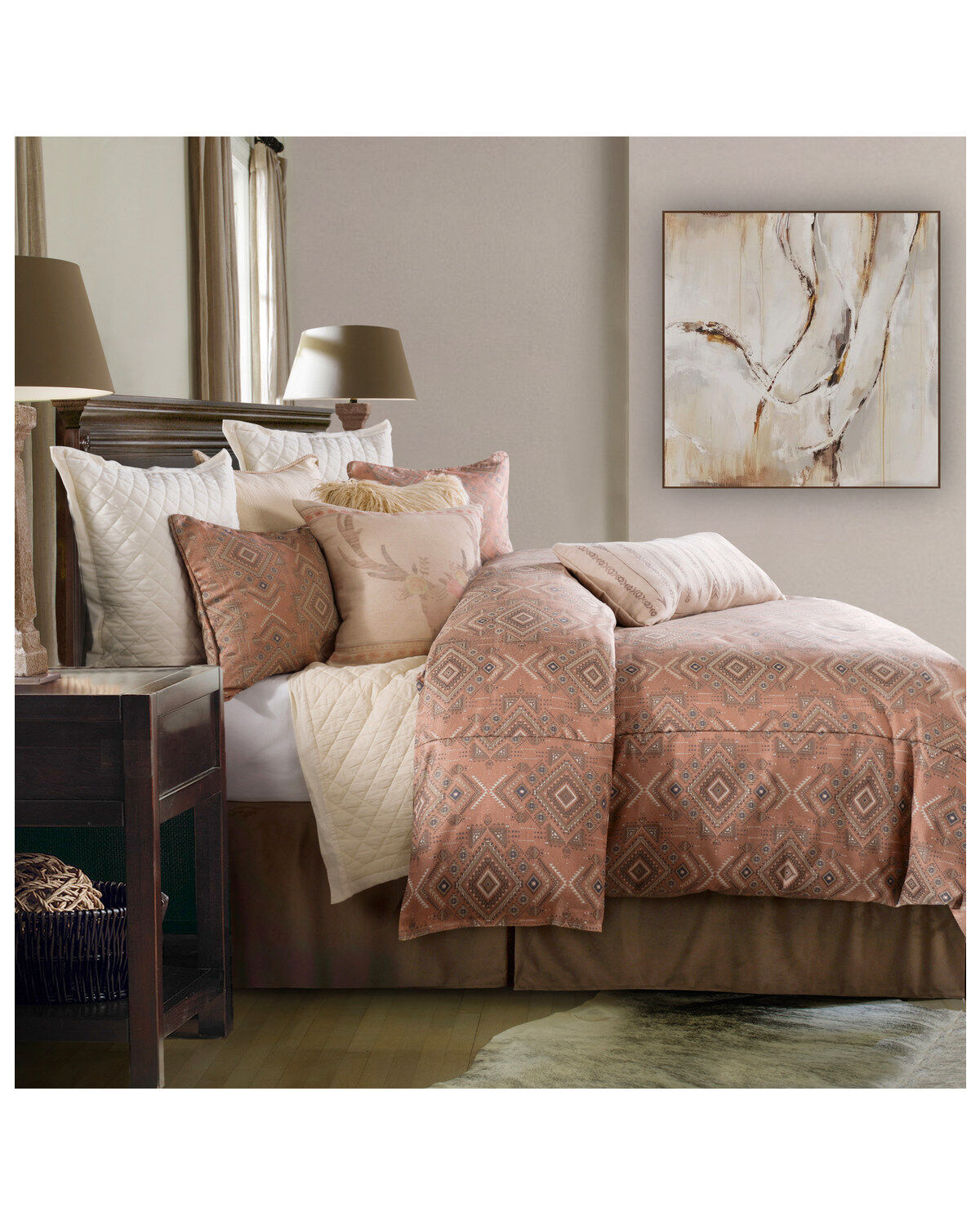 HiEnd Accents Super Queen Sedona Comforter Set - 3 Piece