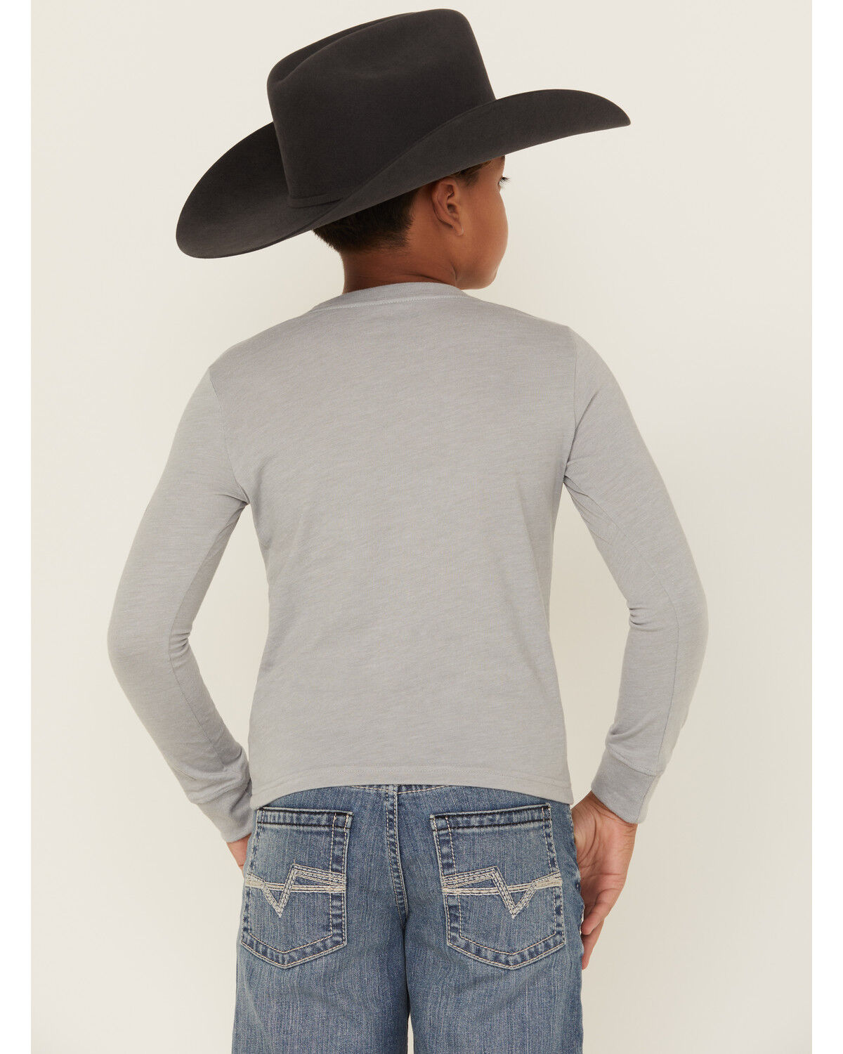 Wrangler Boys' Logo Long Sleeve Graphic T-Shirt