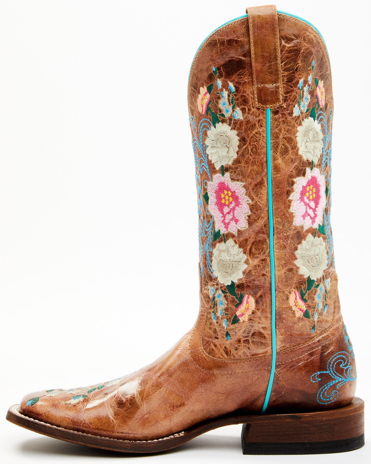 Macie Bean Women's Rose Garden Western Boots - Broad Square Toe