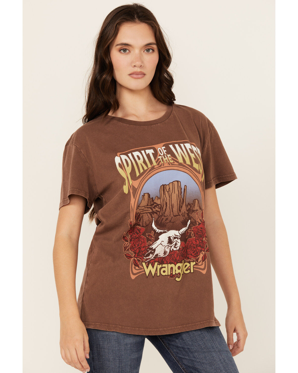 Wrangler Women's Boot Barn Exclusive Spirit of the West Short Sleeve Graphic Tee