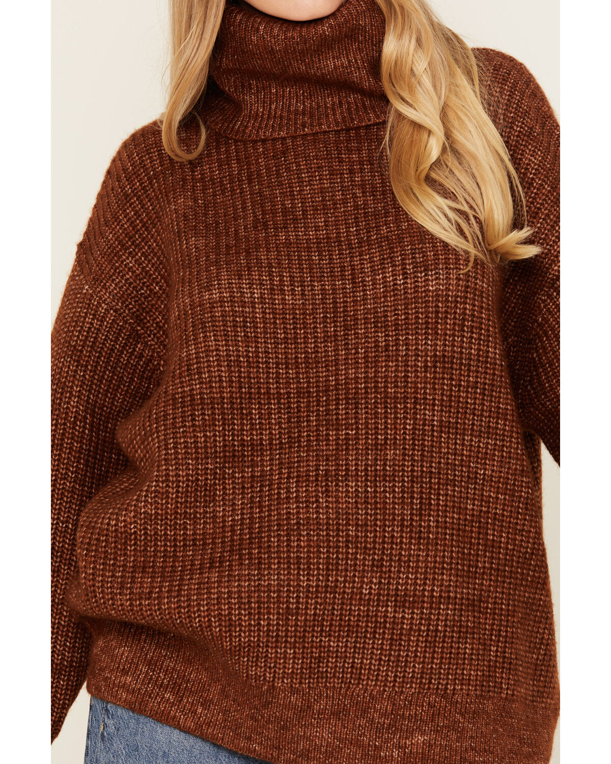 Cleo + Wolf Women's Oversized Turtleneck Sweater