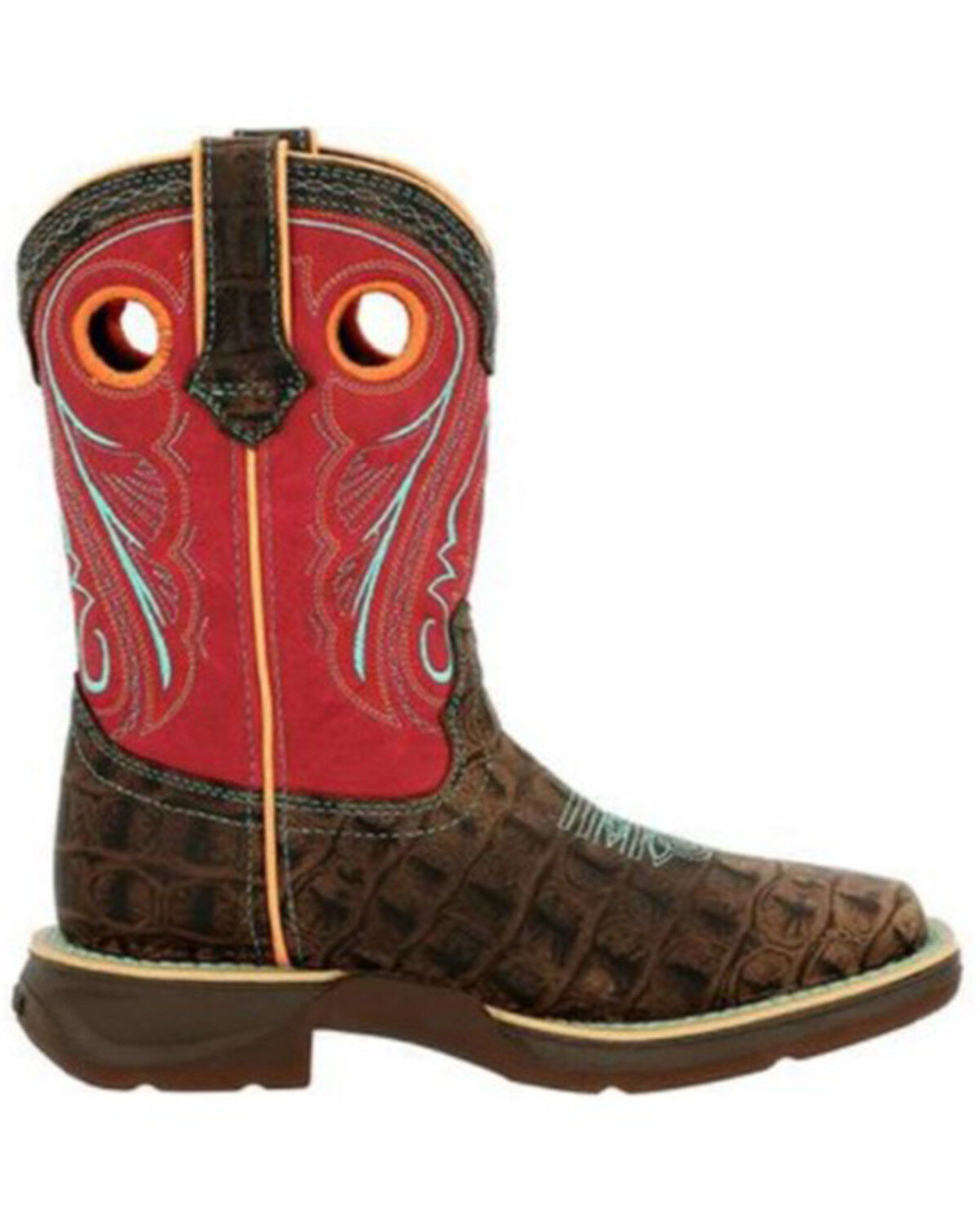 Durango Boys' Gator Print Western Boots - Square Toe