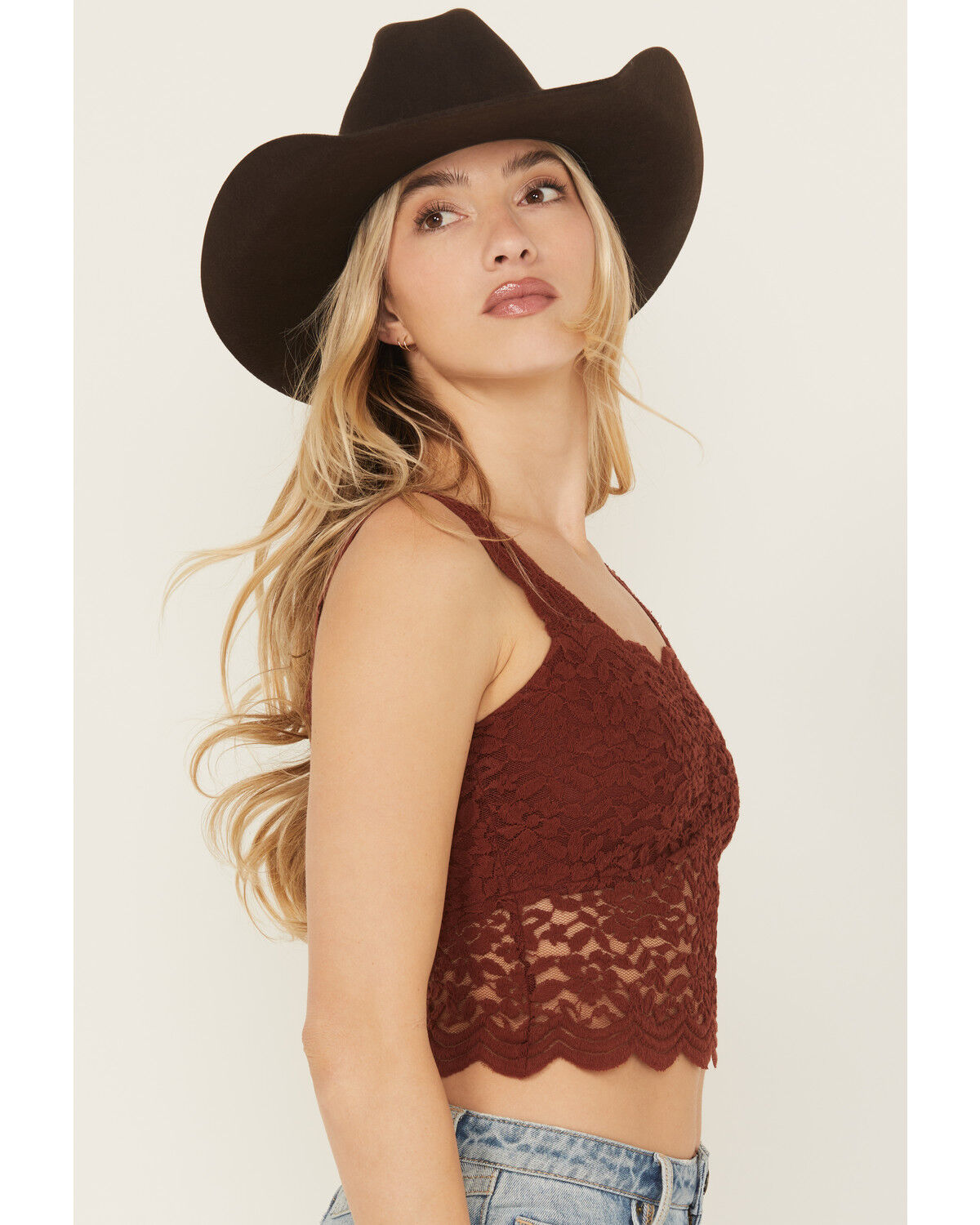 Shyanne Women's Fitted Stretch Lace Cami