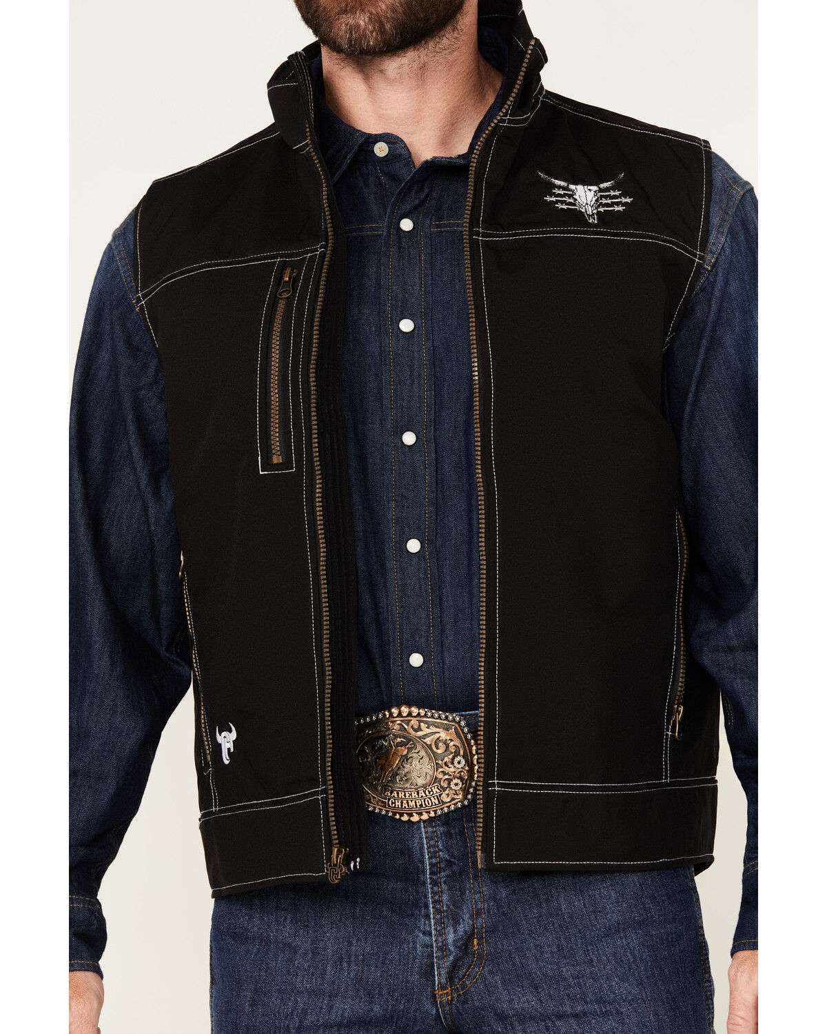 Cowboy Hardware Men's Live Free Woodsman Softshell Vest