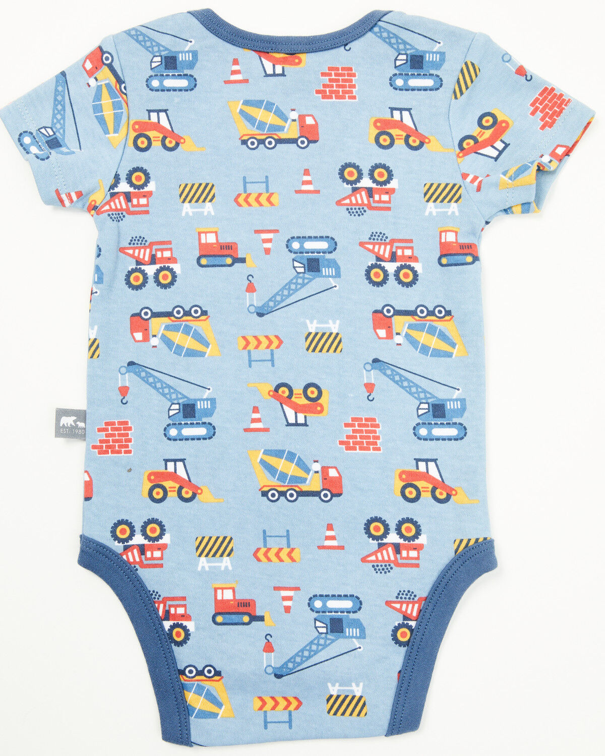 Rugged Bear Infant Boys' Construction Print Onesies - 2 Pack