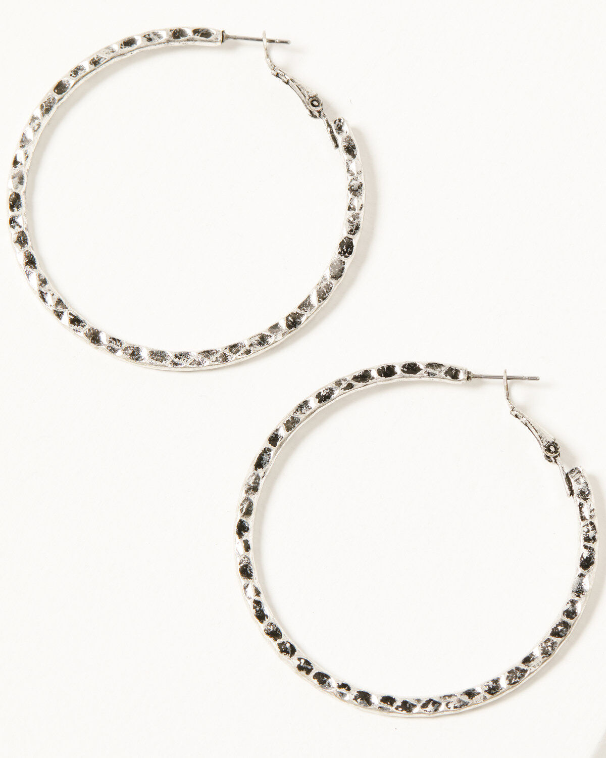 Shyanne Women's Luna Bella Silver Hoop Earrings