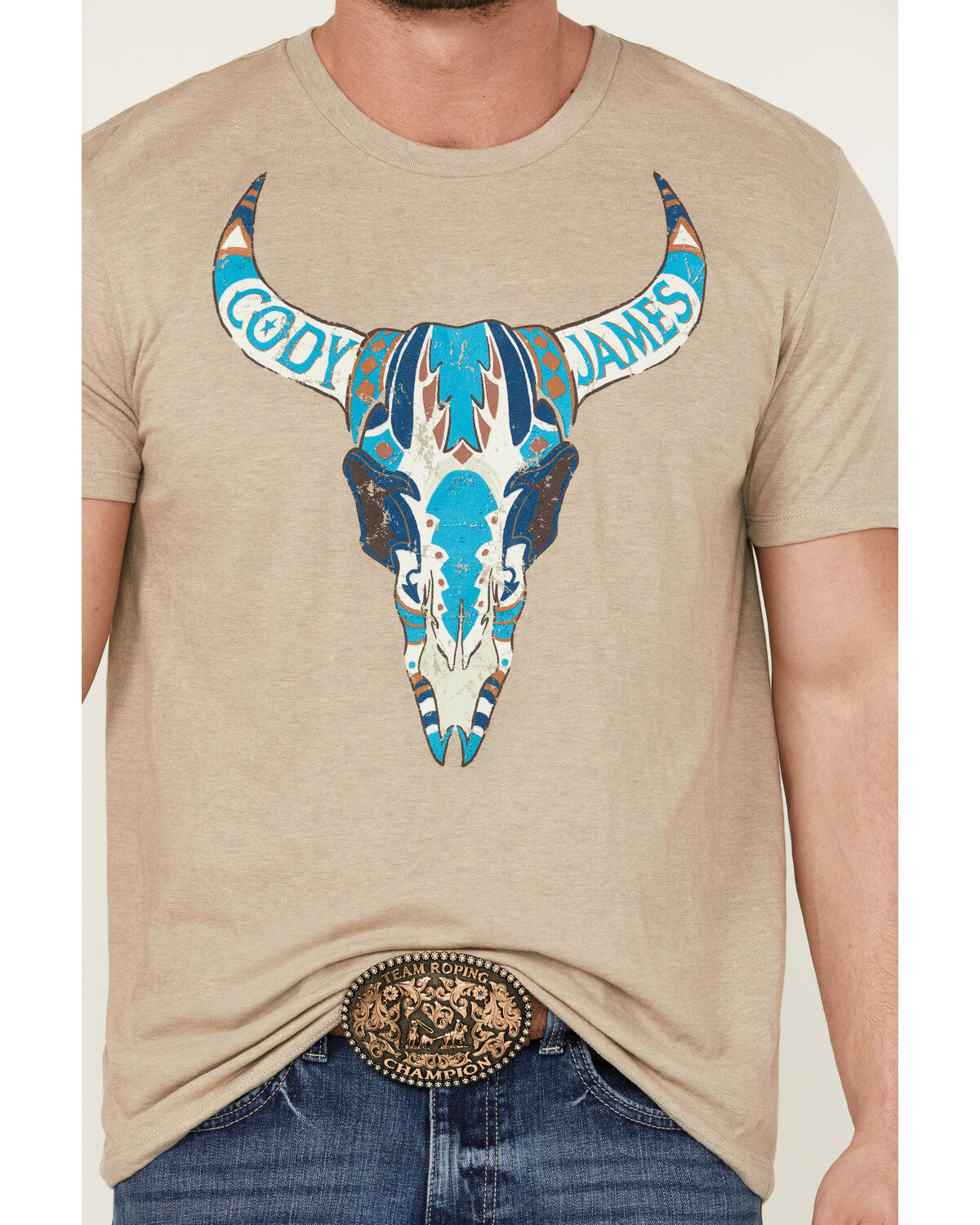 Cody James Men's Southwest Reins Logo Short Sleeve Graphic T-Shirt