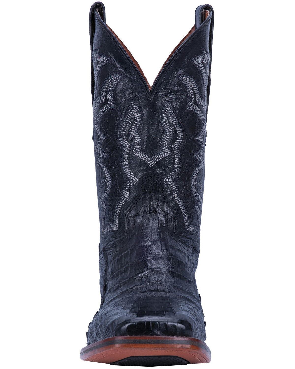 Dan Post Men's Kingsly Exotic Caiman Western Boots - Broad Square Toe