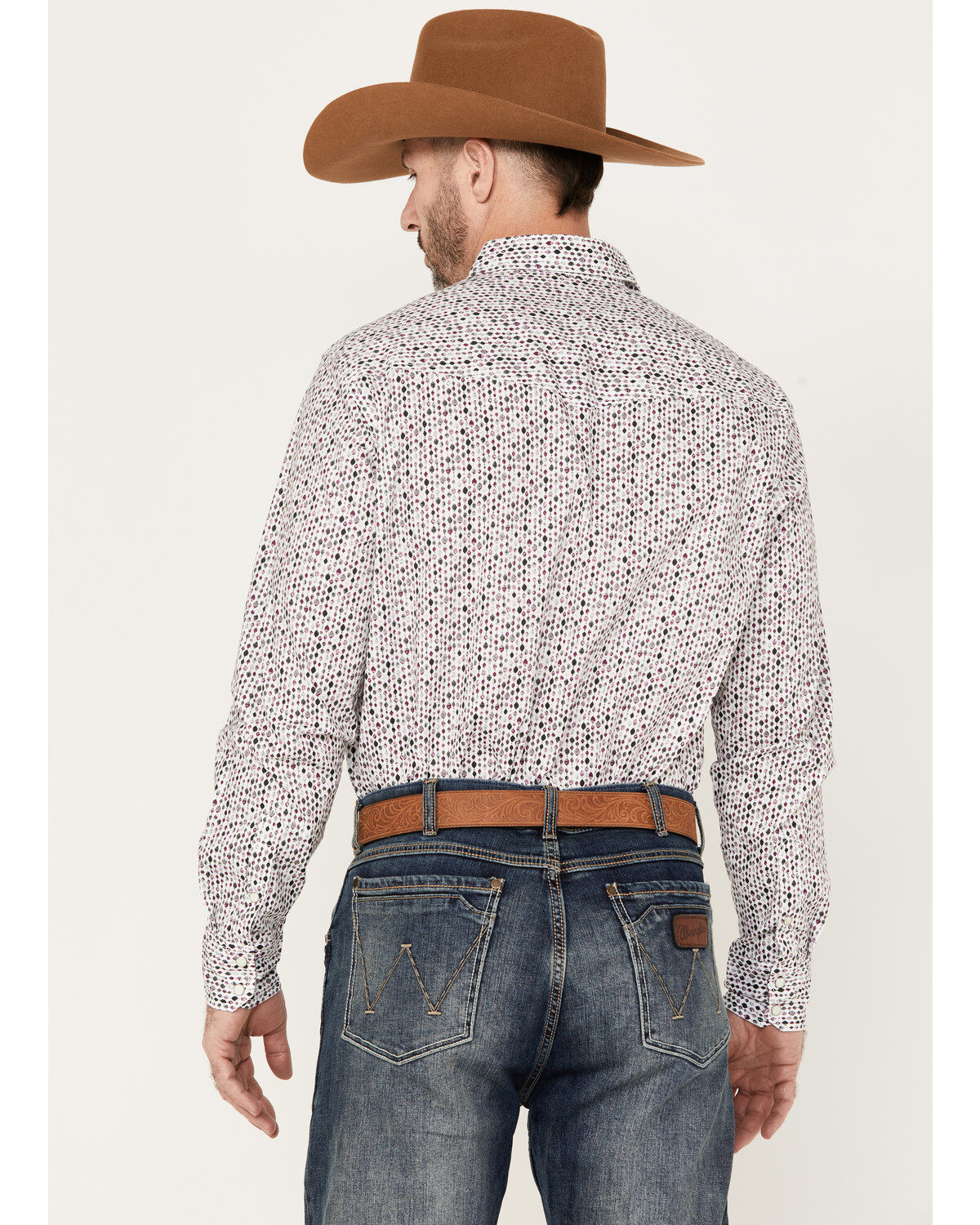 Wrangler 20X Men's Geo Print Long Sleeve Snap Western Shirt