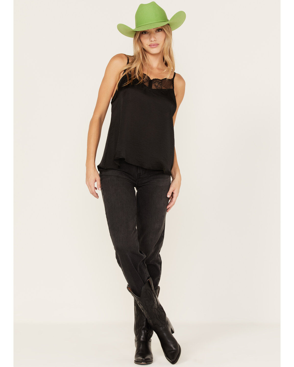 Wild Moss Women's Satin Cami Tank Top