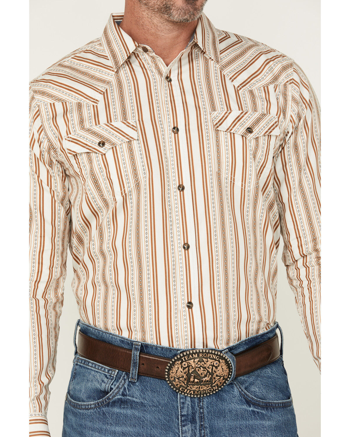 Cody James Men's Sierra Southwestern Striped Long Sleeve Snap Western Shirt