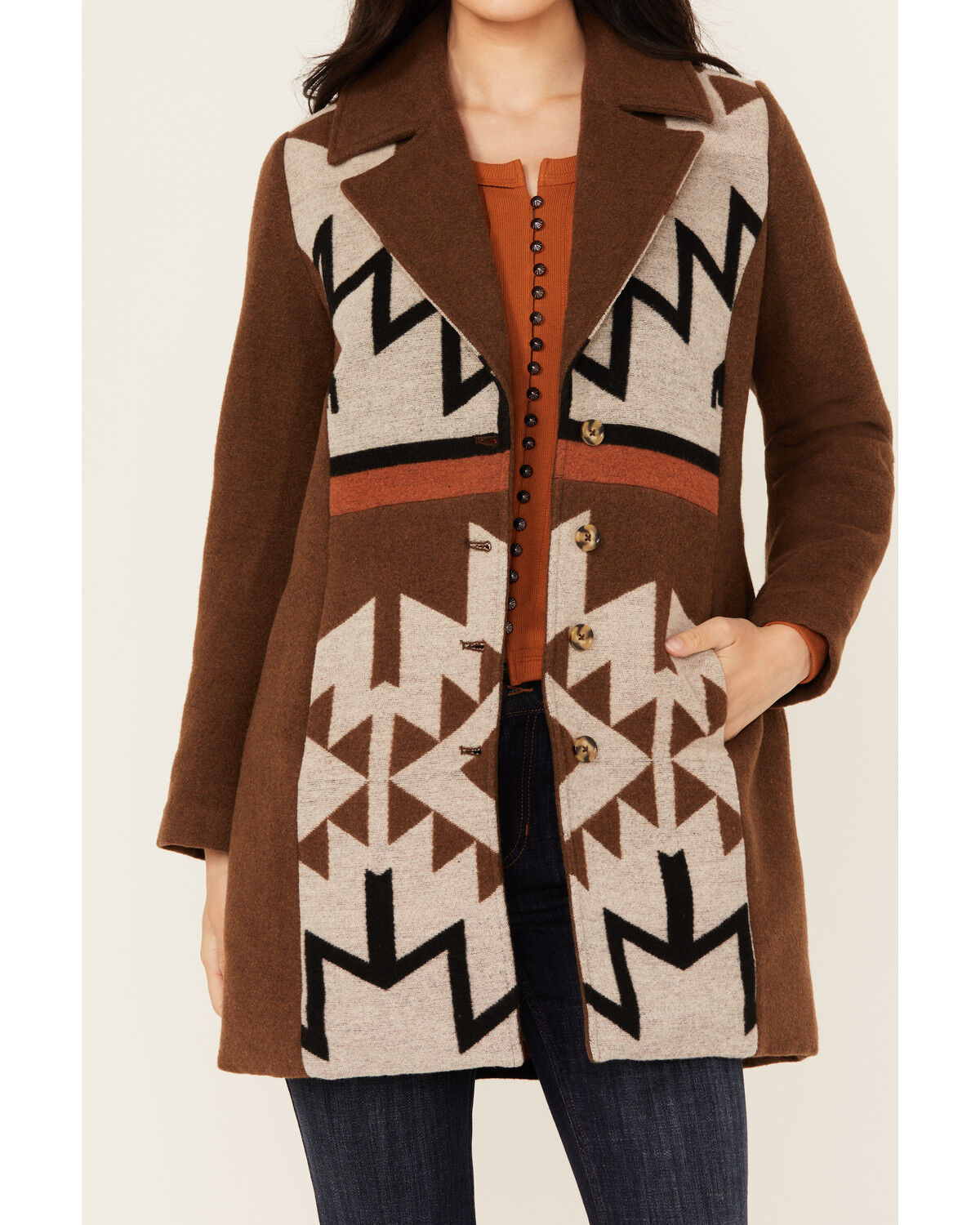 Idyllwind Women's Winton Southwestern Print Button-Down Coat