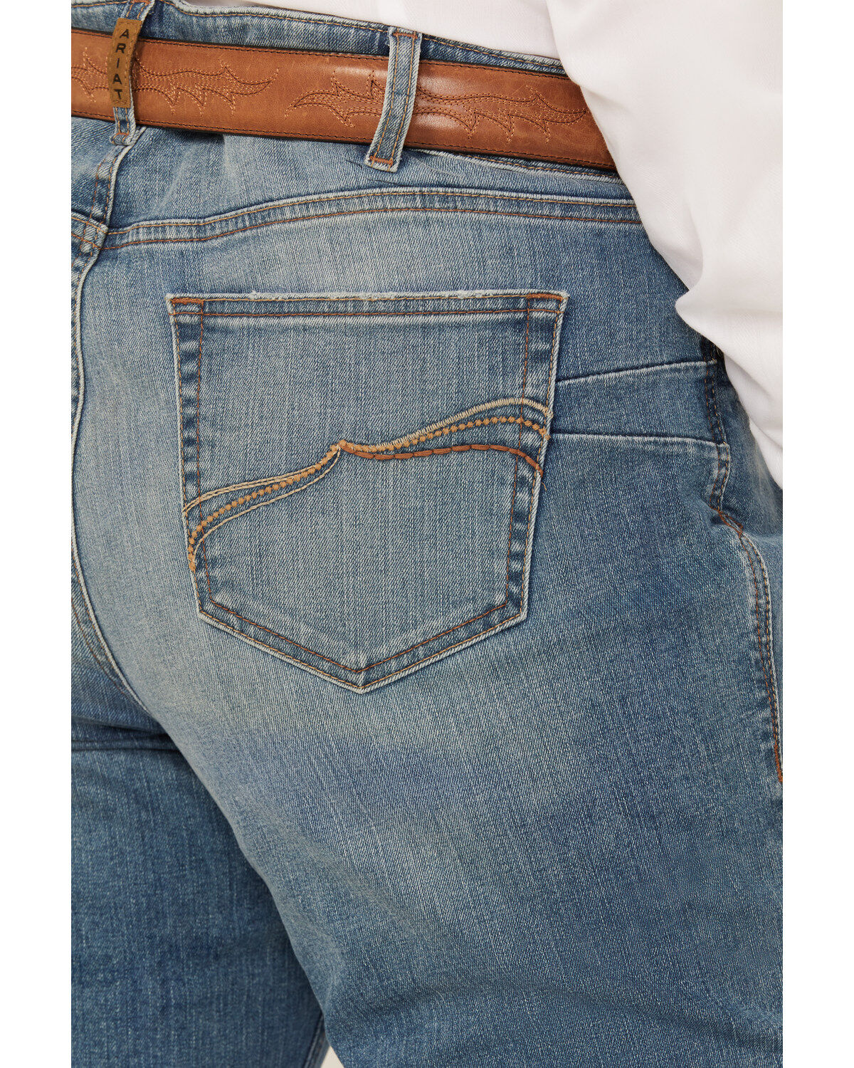 Ariat Women's Allison Medium Wash Mid Rise Bootcut Stretch Denim Jeans - Plus