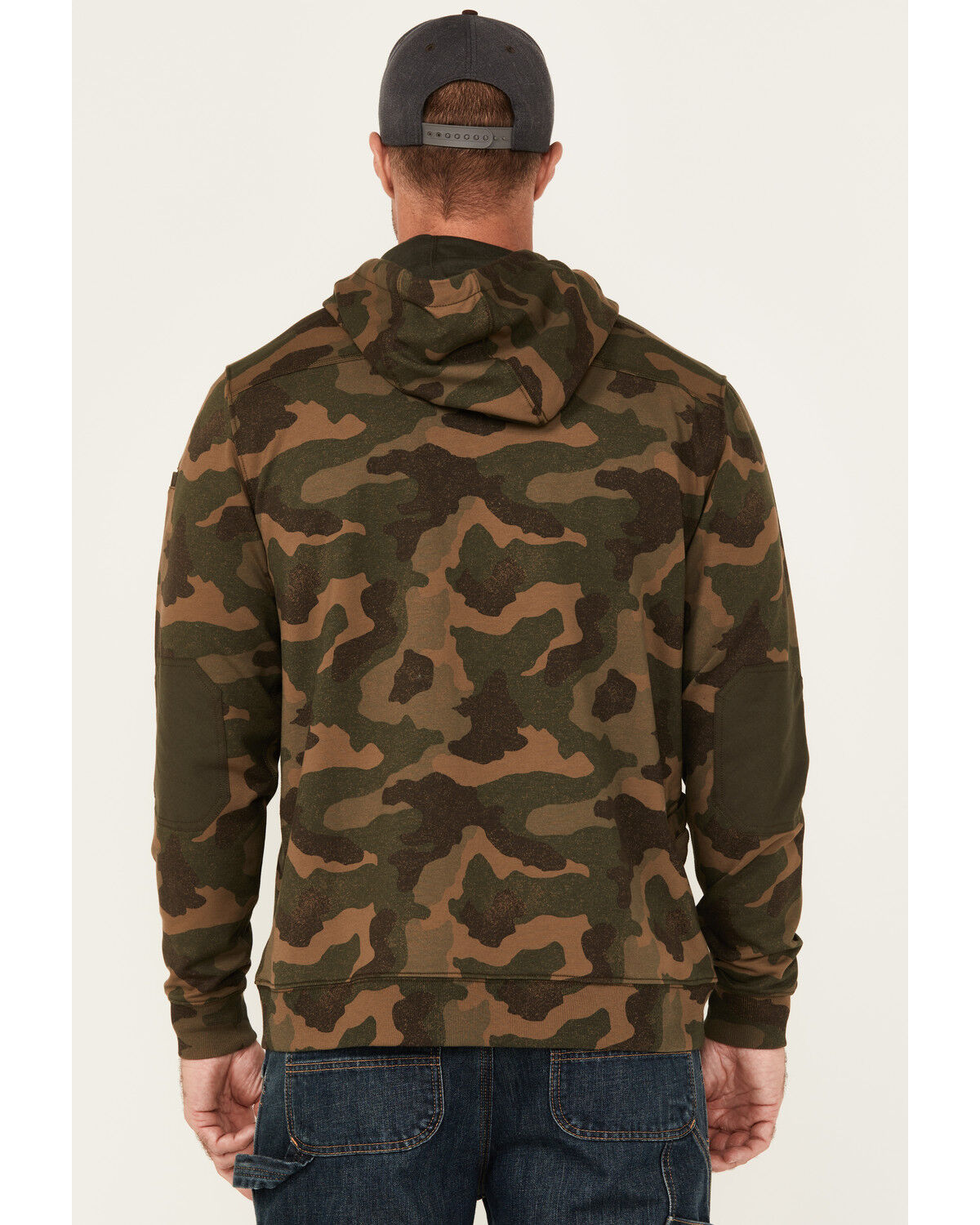 Lucky Brand Workwear Men's Camo Print French Terry Hooded Sweatshirt