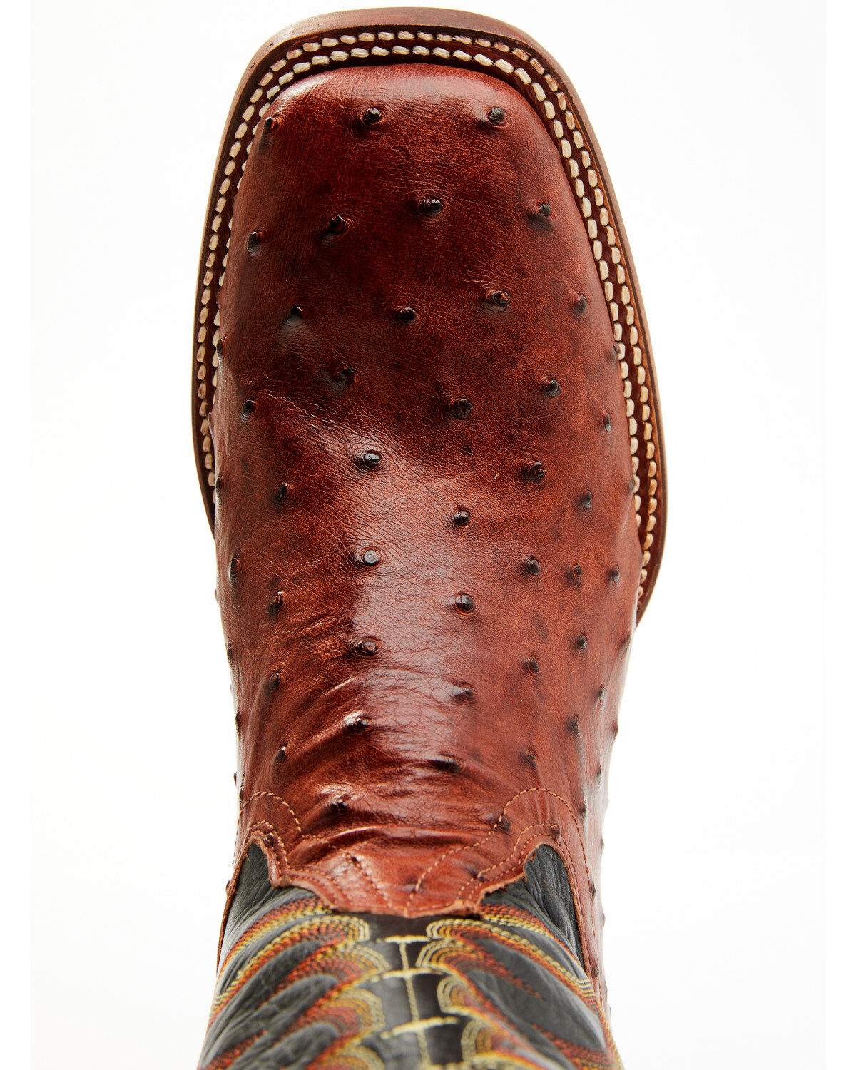 Cody James Men's Exotic Full-Quill Ostrich Western Boots - Broad Square Toe